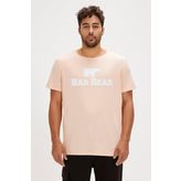 Bad Bear Tee Pembe Logo Baskılı Erkek Tişört