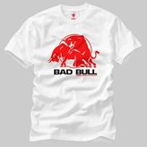Bad Bull Erkek Tişört - S - Beyaz