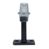 Badem10 8 cm Mat Siyah Metal Silikonlu Kapı Stoperi