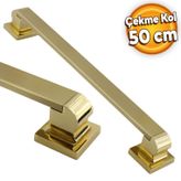 Badem10 Bersel Tutma Gold 50 cm Çekme Kolu Çelik Kapı Dış Kapı Kolu Kulp