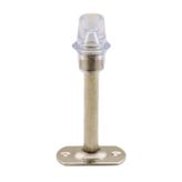 Badem10 Kapı Stoperi Tamponu 10 cm Krom Metal Vidalı Kapı Stopu Silikonlu