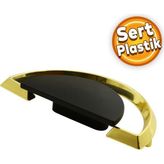 Badem10 Regnum Çekmece Dolap Kapak Plastik Mat Siyah Gold Kulp
