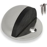 Badem10 Yarımay Kapı Stoperi Tamponu Vidalı Metal Kapı Stopu Inox