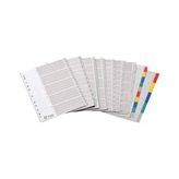 Bafix 1-12 Rakamlı Plastik A4 Seperatör