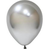 Bafix Balon 12" Krom Silver (50 Li Paket)