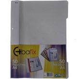 Bafix Plastik Gri A4 Telli Dosya