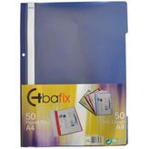 Bafix Plastik Lacivert A4 Telli Dosya