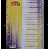 Bafix Seperatör 1-20 Rakamlı Plastik A4 (15 Li Paket)