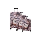 Bagacar Saat Buyuk Orta Kabin Boy İcin 3 Lu Valiz Kilifi