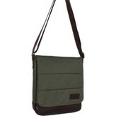 Bagacar Yeşil Unisex 13" 14" Laptop Mac Air Postacı Çantası - Küçük Boy