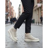 Bağcıklı Erkek Sneaker Bot BEJ SÜET (BEJ TABAN)