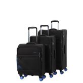 Baggaj V2412 Super Lıght Valiz Black Set