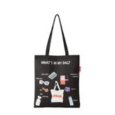 Baghashtag What is in My Bag Baskılı Bez Kadın Günlük Çanta