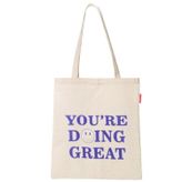 Baghashtag You Are Doing Great Baskılı Bez Kadın Günlük Çanta
