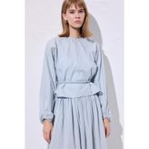 BAĞLAMA DETAYLI KISA BLUZ SİYAH