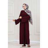Bağlamalı Maria Elbise-Bordo - Standart