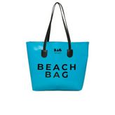 Bagmori Mavi Beach Bag Baskılı Plaj Çantası