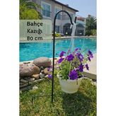 Bahçe Direği - Bahçe Kazığı (3lü Set-Siyah)