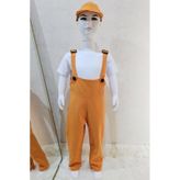 Bahçıvan Tulum Ve Şapka Set Turuncu