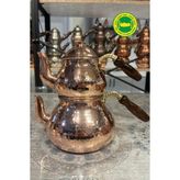 Bakır Jumbo Çaydanlık Çekiç Dövme