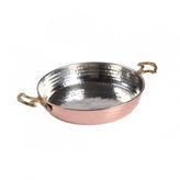 Bakır Sahan Orta 20 Cm. Cift Kulplu