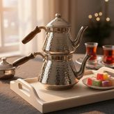 Bakır Selçuk Çaydanlık - Gümüş