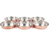 Bakır Tabak Kahvaltılık Çerezlik 6'lı Set 11.5 cm