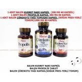 Balen Çörekotu Yağı Kapsül+propolis Kapsül+kudret Narı Kapsül