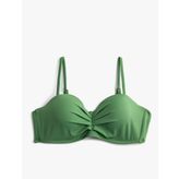 Balenli Bikini Üstü Kaplı Drapeli Çıkarılabilir İnce Askılı
