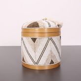 Bali Boncuklu Bambu Saklama Kutusu L 20x23 cm