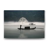 Balık Ağı Tablosu - 75x50cm