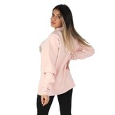 Balins Kadın Sıfır Yaka Baskılı Sweatshirt Pembe M
