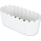 Balkon Saksı 30 cm 3 Litre (Beyaz)