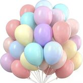 Balon Düz 5 İnç Makaron Karışık 100'Lü