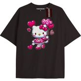 Balon Kalp Hello Kitty - Siyah