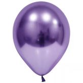 Balon Krom Parlak 12 İnç Violet Mor 50'Li