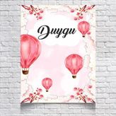 Balon Temalı Doğum Günü Afişi 70X100 cm
