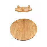 Balsa Bambu Top Ayaklı Servis Tepsisi 25Cm