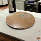 Balsa Dönerli Bambu Sunum Tahtası - 36*36*2.8 cm