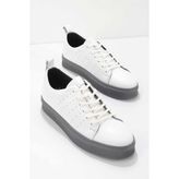 Bambi E01811338103 Beyaz Leather Erkek Sneaker