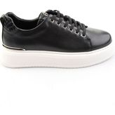 Bambi Siyah Hakiki Deri Erkek Sneaker E01398070943