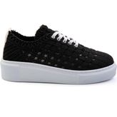 Bambi Siyah Leather Kadın Sneaker K01303018616