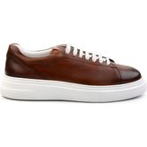 Bambi Tan Genuine Leather Men's Sneakers E01083016803 - Taba