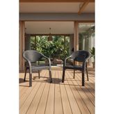 Bamboo 2'li Rattan Sandalye Siyah