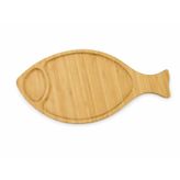 Bambu Balık Şekilli Sunum Tabağı 28x13 cm, 2'li Set