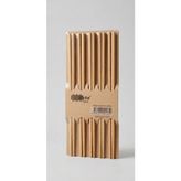 Bambu Chopstick Yemek Çubuğu Seti 5 Çift - Doğal Ahşap Suşi ve Ramen Çubuğu - Sütlü Kahve