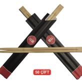 Bambu Cin Cubugu Chopsticks 50 Cift