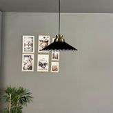 Bamyum Avilla Siyah Tekli Metal Avize Küçük Plafonyer Rozans Başlık Cafe Mutfak Modern Sarkıt Aydınlatma