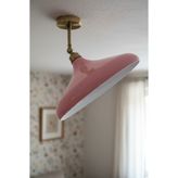 Bamyum Champion Mafsallı Pembe Eskitme Piramit Plafonyer Tekli Avize