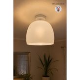 Bamyum Dijon Beyaz Cam Piramit Plafonyer Avize Salon Mutfak Avizeleri Pastane Modelleri